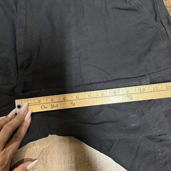 Duluth Trading Cargo Shorts Mens Sz 44 Fire Hose Canvas Camping Hiking Black 11" - Picture 3 of 8